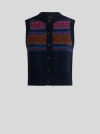 Etro , Wool Jacquard Waistcoat, Woman, Size 48 In Multi