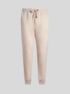Etro Pegaso-embroidered Wool Jogging Trousers In Beige