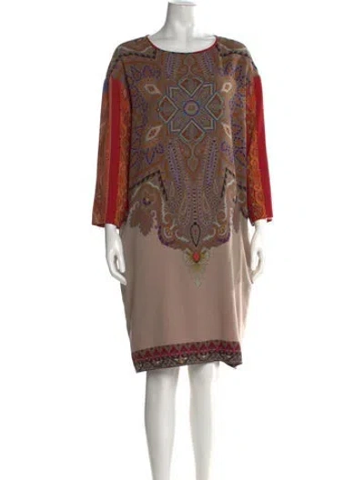 Pre-owned Etro Wool Knee-length Dress