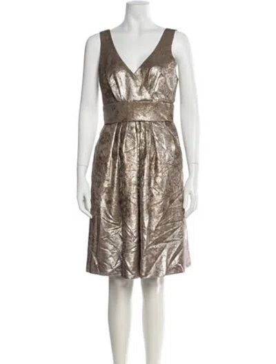 Pre-owned Etro Wool Knee-length Dress In Black