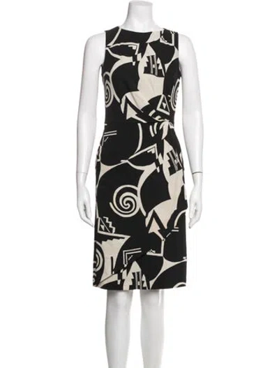 Pre-owned Etro Wool Knee-length Dress In Black