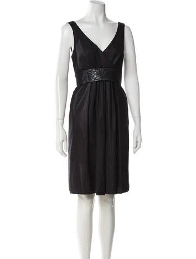 Pre-owned Etro Wool Knee-length Dress In Gray