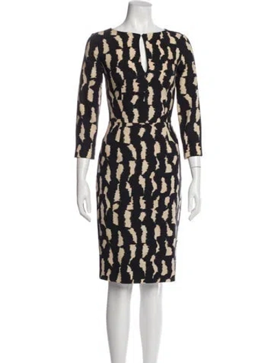 Pre-owned Etro Wool Knee-length Dress In Green