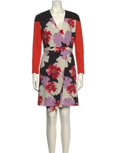 Pre-owned Etro Wool Knee-length Dress In Multi