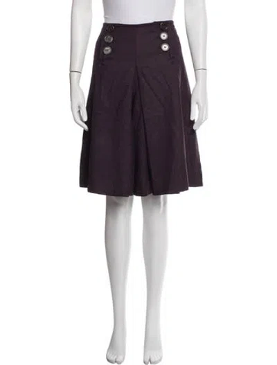 Pre-owned Etro Wool Knee-length Shorts In Purple