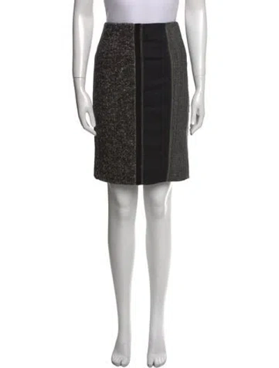 Pre-owned Etro Wool Knee-length Skirt In Black