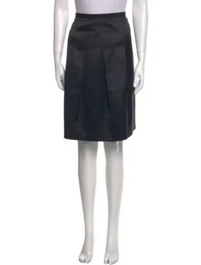 Pre-owned Etro Wool Knee-length Skirt In Black