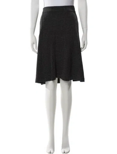 Pre-owned Etro Wool Knee-length Skirt In Gray