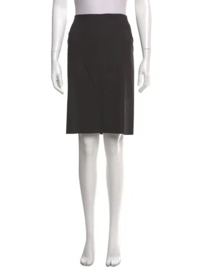 Pre-owned Etro Wool Knee-length Skirt In Gray