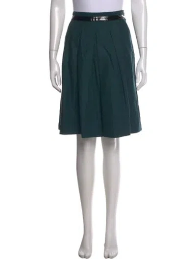 Pre-owned Etro Wool Knee-length Skirt In Green
