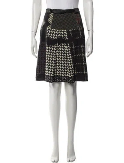 Pre-owned Etro Wool Knee-length Skirt In Green