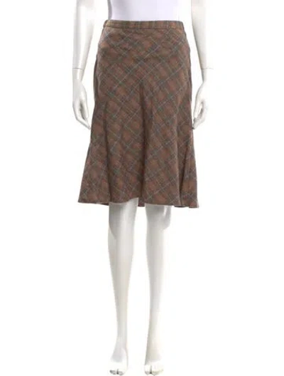 Pre-owned Etro Wool Knee-length Skirt In Multi