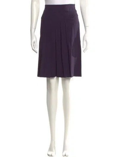 Pre-owned Etro Wool Knee-length Skirt In Purple
