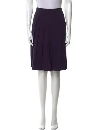 Pre-owned Etro Wool Knee-length Skirt In Purple