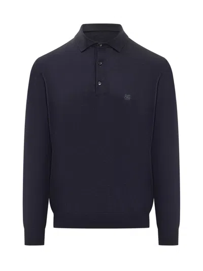 Etro Wool Knitwear Sweater - Stylish And Cozy In Blu