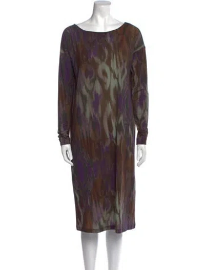 Pre-owned Etro Wool Midi Length Dress