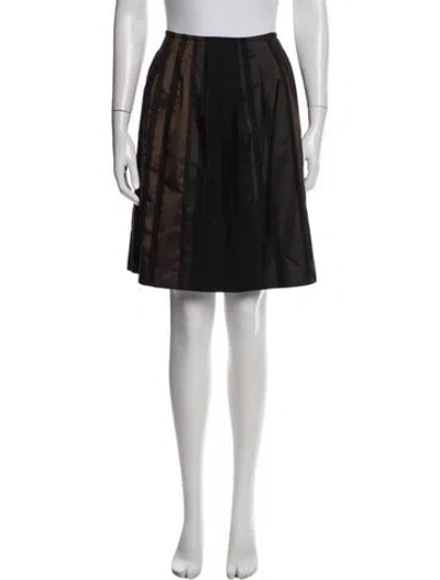 Pre-owned Etro Wool Midi Length Skirt In Black