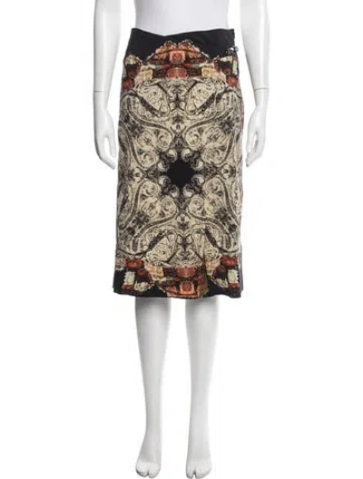 Pre-owned Etro Wool Midi Length Skirt In Neutrals