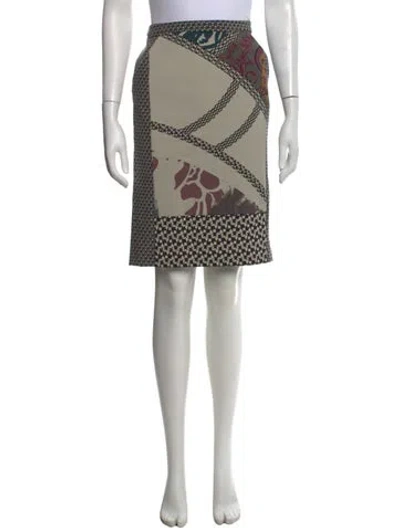 Pre-owned Etro Wool Midi Length Skirt In Neutrals