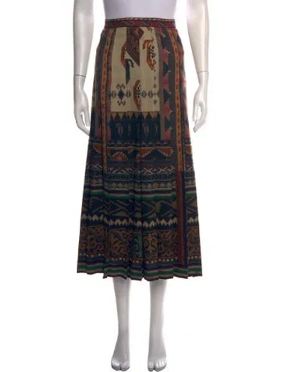 Pre-owned Etro Wool Midi Length Skirt W/ Tags In Neutrals