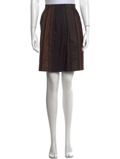 Pre-owned Etro Wool Mini Skirt In Black