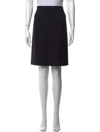 Pre-owned Etro Wool Mini Skirt In Black