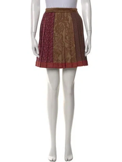Pre-owned Etro Wool Mini Skirt In Green
