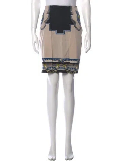 Pre-owned Etro Wool Mini Skirt In Multicolor