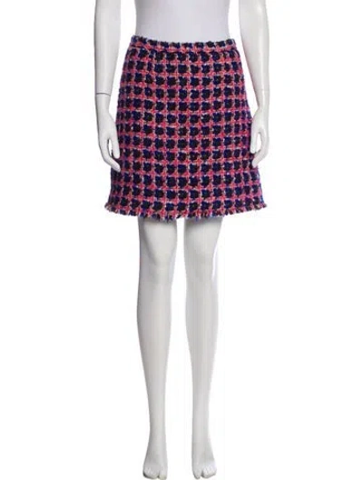 Pre-owned Etro Wool Mini Skirt In Purple