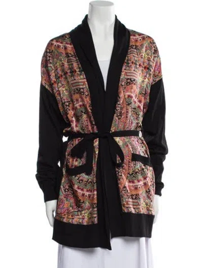 Pre-owned Etro Wool Paisley Print Evening Jacket In Multi