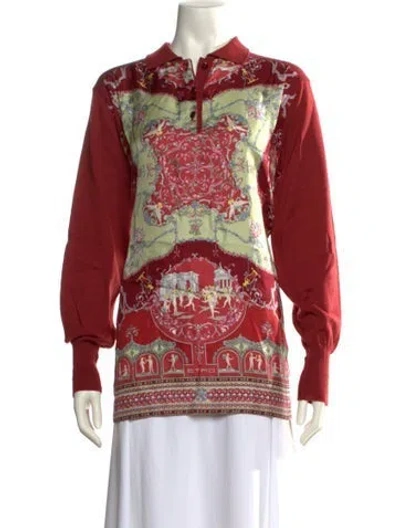 Pre-owned Etro Wool Paisley Print Sweatshirt In Multi