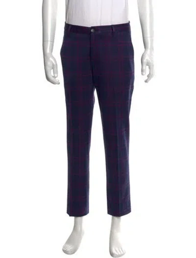 Pre-owned Etro Wool Pants In Blue