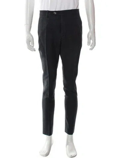 Pre-owned Etro Wool Pants In Gray