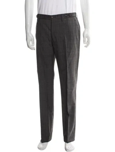 Pre-owned Etro Wool Pants In Gray