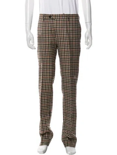 Pre-owned Etro Wool Pants In Neutrals