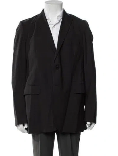 Pre-owned Etro Wool Patterned Blazer In Black