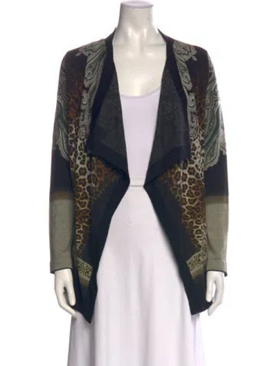 Pre-owned Etro Wool Patterned Sweater In Black