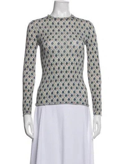 Pre-owned Etro Wool Patterned Sweater In Blue