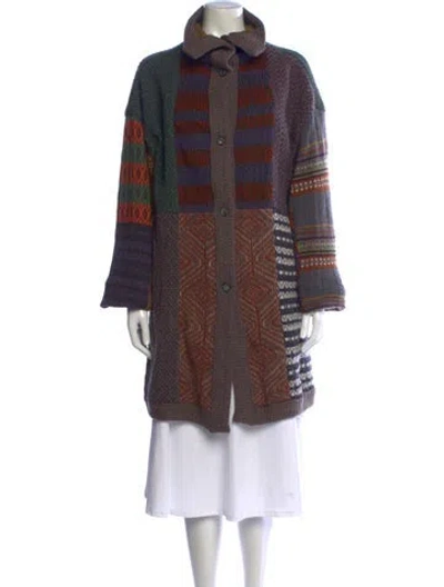 Pre-owned Etro Wool Patterned Sweater In Brown
