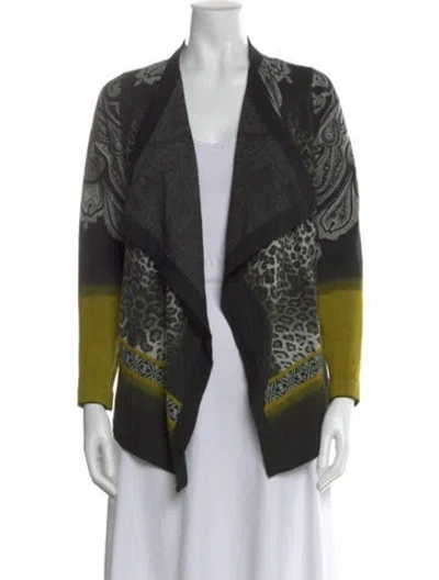 Pre-owned Etro Wool Patterned Sweater In Gray