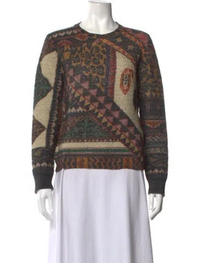 Pre-owned Etro Wool Patterned Sweater In Neutrals