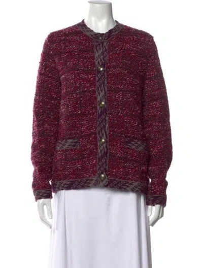 Pre-owned Etro Wool Patterned Sweater In Purple