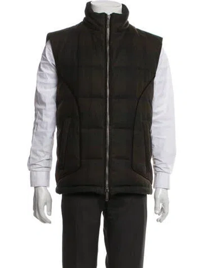 Pre-owned Etro Wool Patterned Vest In Black