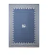 Etro Wool Pervinca Fringed Throw In Blue
