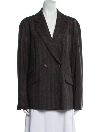 Pre-owned Etro Wool Plaid Print Blazer In Multi