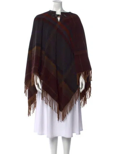 Pre-owned Etro Wool Plaid Print Sweater In Neutral