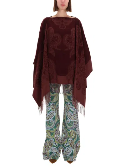 ETRO WOOL PONCHO.
