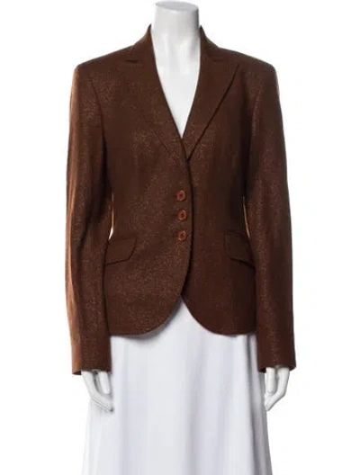 Pre-owned Etro Wool Printed Blazer