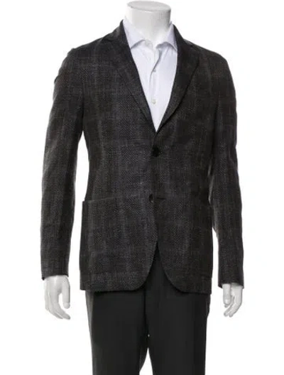 Pre-owned Etro Wool Printed Coat In Purple