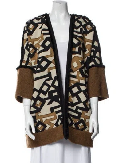 Pre-owned Etro Wool Printed Evening Jacket In Multi